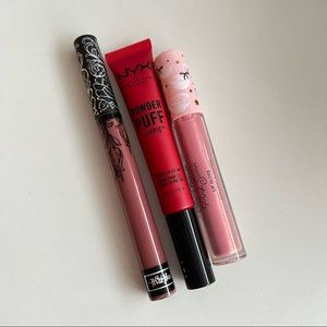 KVD NYX Too faced lipstick bundle